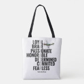 Traits van een Airman Tote Bag (Achterkant)