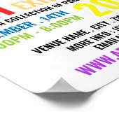 Traits van een artiest, artistieke tentoonstelling poster (Hoek)