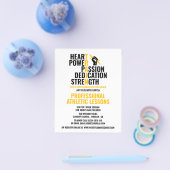 Traits van een atleet, atletiekles Adverteren Flyer (Enkel)