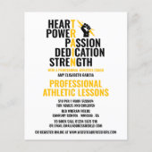 Traits van een atleet, atletiekles Adverteren Flyer (Voorkant)