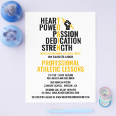 Traits van een atleet, atletiekles Adverteren Flyer (Enkel)