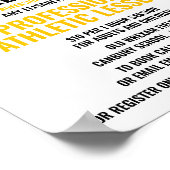 Traits van een atleet, atletiekles Adverteren Poster (Hoek)