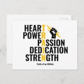 Traits van een atleet briefkaart (Voorkant / Achterkant)