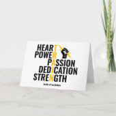 Traits van een atleet kaart (Voorkant)