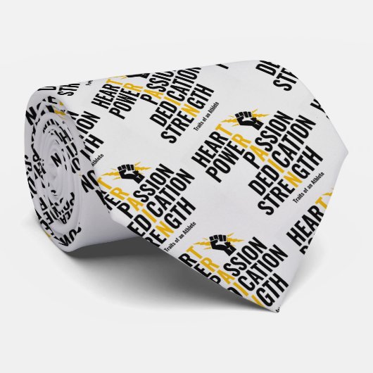 Traits van een atleet stropdas (Opgerold)