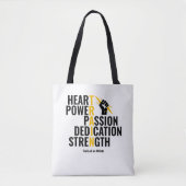 Traits van een atleet tote bag (Voorkant)