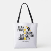 Traits van een atleet tote bag (Achterkant)