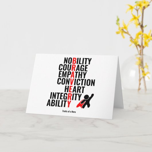 Traits van een Hero Kaart (Gele Bloem)