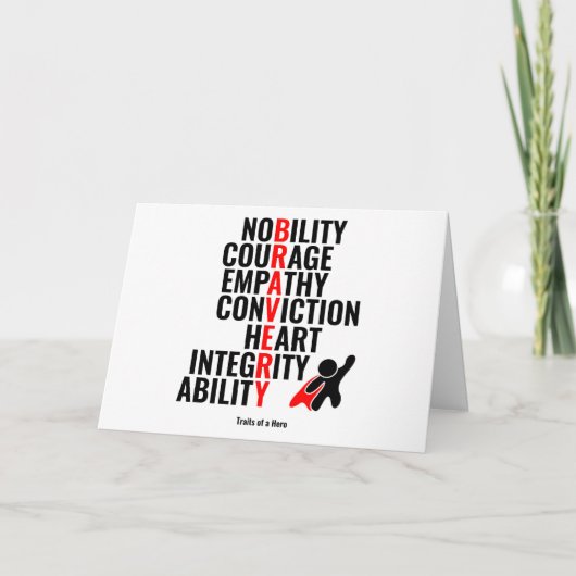 Traits van een Hero Kaart (Voorkant)