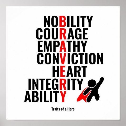 Traits van een Hero Poster (Voorkant)