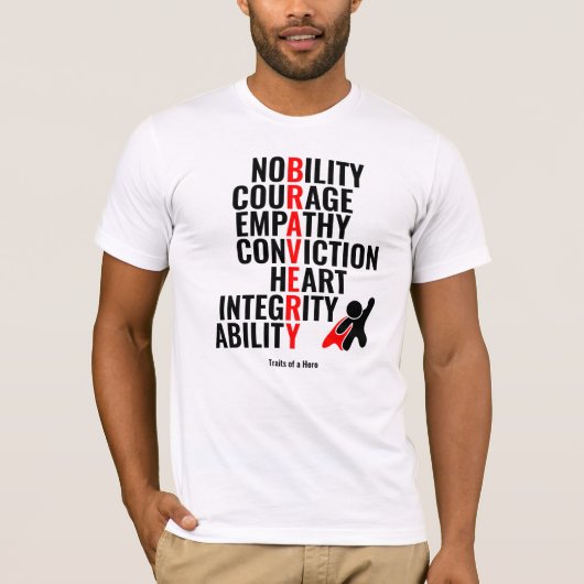 Traits van een Hero T-shirt (Voorkant)