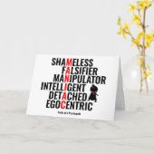 Traits van een Psychopath Kaart (Gele Bloem)