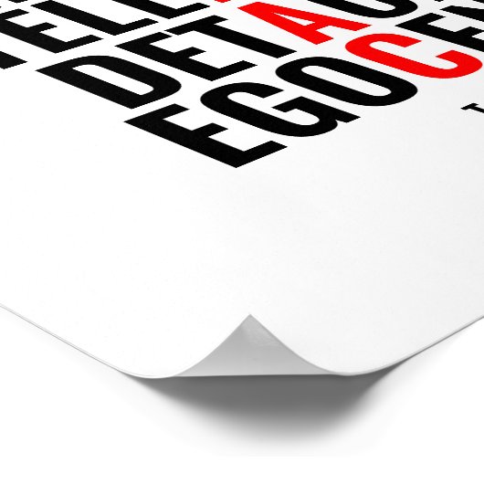 Traits van een Psychopath Poster (Hoek)