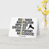 Traits van een seriemoordenaar kaart (Gele Bloem)