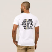 Traits van een seriemoordenaar t-shirt (Achterkant volledig)
