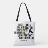 Traits van een seriemoordenaar tote bag (Achterkant)