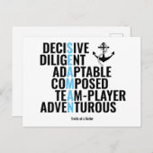 Traits van een verzender briefkaart (Voorkant / Achterkant)