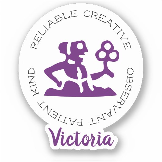 Traits voor vigo Zodiac Star-signalering Sticker (Voorkant)