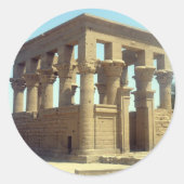 trajan philae ronde sticker (Voorkant)