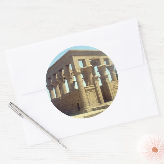 trajan philae ronde sticker (Envelop)