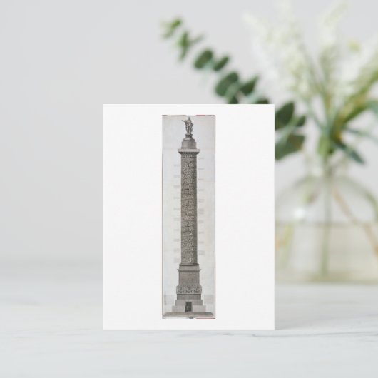 Trajan's column (graving) briefkaart (Staand voorkant)