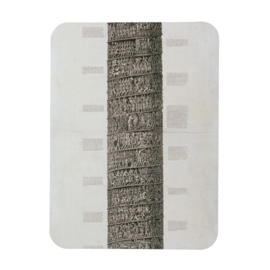 Trajan's column (graving) magneet (Verticaal)