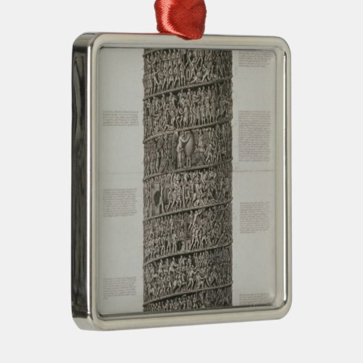 Trajan's column (graving) metalen ornament (Rechts)