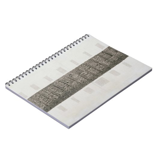 Trajan's column (graving) notitieboek (Linkerzijde)