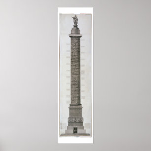 Trajan's column (graving) poster