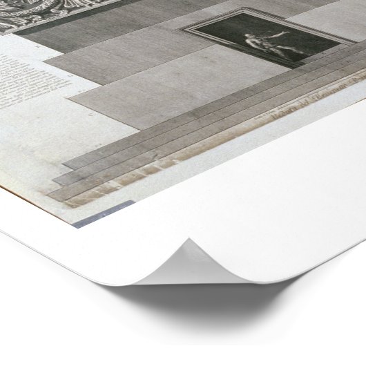 Trajan's column (graving) poster (Hoek)