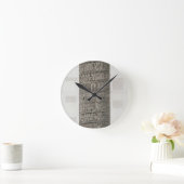 Trajan's column (graving) ronde klok (Huis)