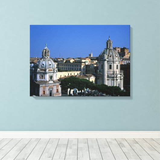 Trajan's Column Rome Italië Canvas Afdruk (Insitu (Houten vloer))