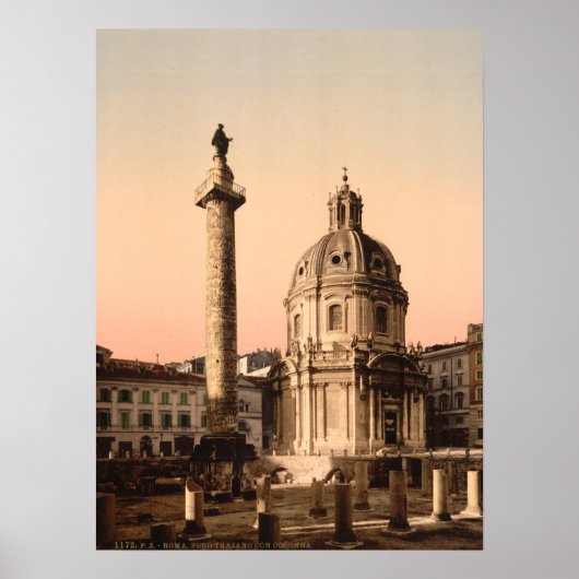 Trajan's Column, Rome, Lazio, Italië Poster (Voorkant)