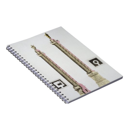 Trajan's column, Rome, van Le Costume Ancien et Notitieboek (Rechterzijde)