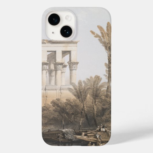 Trajan's kiosk, hypaethral-tempel bij Philae Egypt Case-Mate iPhone Case (Achterkant)