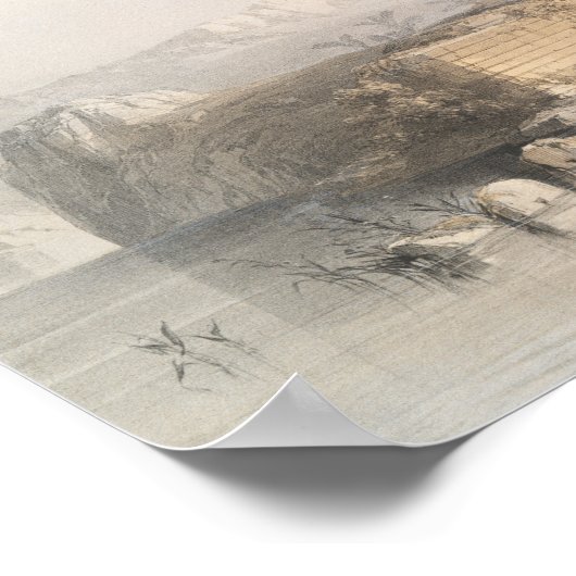 Trajan's kiosk, hypaethral-tempel bij Philae Egypt Poster (Hoek)