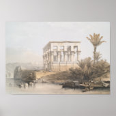Trajan's kiosk, hypaethral-tempel bij Philae Egypt Poster (Voorkant)