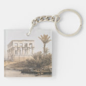 Trajan's kiosk, hypaethral-tempel bij Philae Egypt Sleutelhanger (Achterkant)