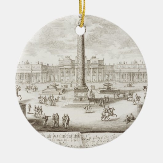 Trajan's Square Rome uit 'Entwurf einer History' Keramisch Ornament (Voorkant)