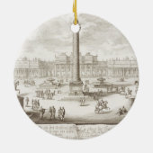 Trajan's Square Rome uit 'Entwurf einer History' Keramisch Ornament (Achterkant)