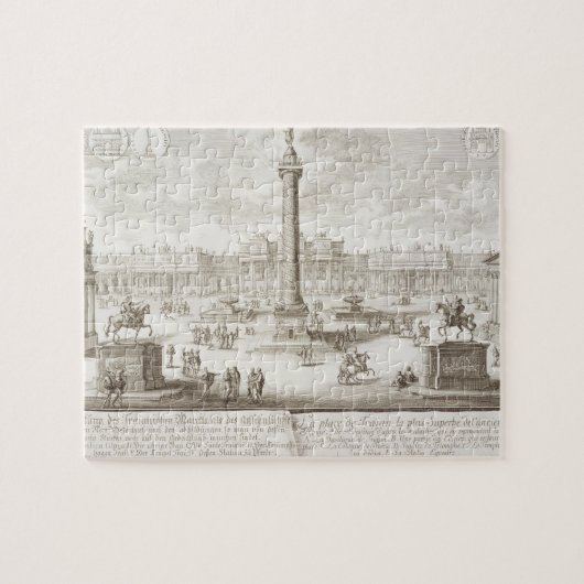 Trajan's Square Rome uit 'Entwurf einer History' Legpuzzel (Horizontaal)