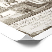 Trajan's Square Rome uit 'Entwurf einer History' Poster (Hoek)