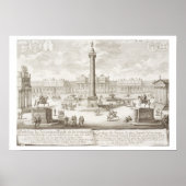 Trajan's Square Rome uit 'Entwurf einer History' Poster (Voorkant)