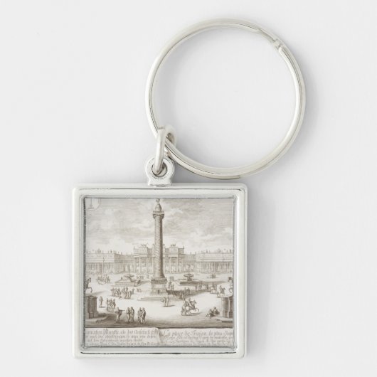 Trajan's Square Rome uit 'Entwurf einer History' Sleutelhanger (Voorkant)