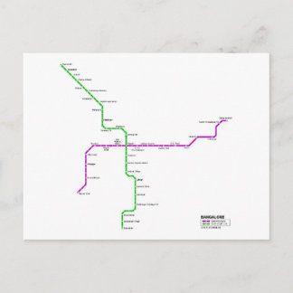 Traject Bangalore Briefkaart