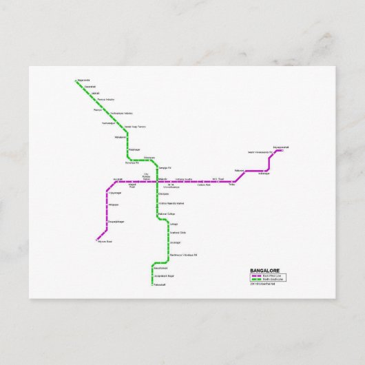 Traject Bangalore Briefkaart (Voorkant)