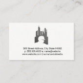 Traject bouwwerkzaamheden | Metaal staal Visitekaartje (Achterkant)