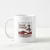 Traject met de ringweg langs de weg koffiemok (Links)