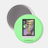 Traject naar de hemel Parody Cartoon Novelty Magne Magneet (Voorkant / Achterkant)