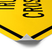 Traject-routebord voor vrachtwagens poster (Hoek)